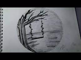 رسم منظر طبيعي بالرصاص رسم سهل خطوة للمبتدئيين youtube art drawings artwork