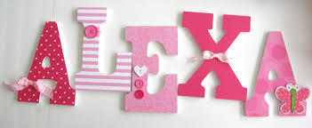 Baby Girl Custom Wooden Letters Pink Butterfly Decor Nursery Etsy Wooden Letters Wooden Letters For Nursery Painting Wooden Letters
