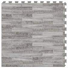 Shop Perfection Floor Tile Lvt 6 Piece 20 In X 20 In Light Gray Floating Stone Luxury Vinyl Tile At Lowes Com Luxury Vinyl Tile Vinyl Tile Luxury Vinyl