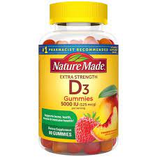 Walmart.com has been visited by 1m+ users in the past month Nature Made Extra Strength Vitamin D3 5000 Iu 125 Mcg Gummies Strawberry Peach Mango 80ct Target