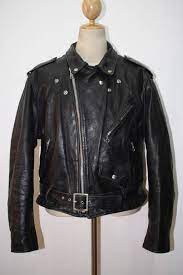 Vtg 80s Schott Perfecto 618 Steerhide Leather Jacket Motorcycle 44 Mode Stil