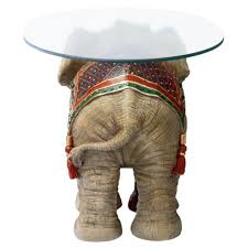 4 out of 5 stars. Jaipur Elephant Festival Glass Topped Cocktail Table Design Toscano