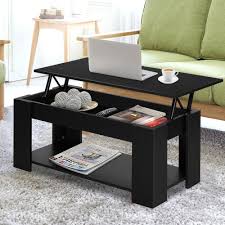 Lift top coffee table available on the site are made of different materials such as wood, aluminum, marble, steel, glass and so on, so that you can pick the best one to go with your existing decor. Artiss Lift Up Top Coffee Table Storage Shelf Black Furniture Living Room Nextfurniture