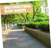 ULTECHNOVO 4 Sheets Rubber and Plastic Road Stickers Tactile Floor Boards  Practical Floor Stickers Safety Blind Road Tile Outdoor Tile Sidewalk Guide  ...