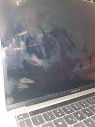 Screen Damage? I Tried To Clean The Sreen Of My Macbook Pro 13" With A Hand  Sanitizer Tissue And Then I Used The Same Tissue I Use For My Glasses, But  After