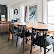 Shop this collection (593) jackie brown leather accent dining chair (set of 1. Rus Black Dining Chair Midcentury Modern Dining Chairs Dining Room Furniture Modern Rustic Dining Chairs