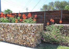 55 Gorgeous Gabion Fence Design For Garden Ideas Decorationroom Gabion Fence Fence Design Garden Landscape Design