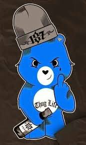Gangster teddy bear drawing by sarra lynnette the snuggle is real #26575242. Grumpy Is Thuggin Bear Tattoos Bear Drawing Old School Tattoo