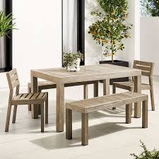 Explore 216 listings for dining table with bench and chairs at best prices. Portside Outdoor 58 5 Dining Table Benches Solid Wood Chairs Set