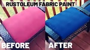 The unique spray provides rich color that repels water and resists uv damage and fading, all while remaining exceptionally flexible and soft in texture. Product Review Rustoleum Fabric Spray Paint Outdoor Cushions Youtube