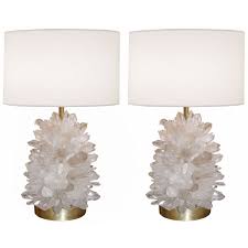 Pair Of Rock Crystal Lamps 1stdibs Com Crystal Lamp Vintage Table Lamp Lamp