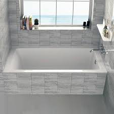 Alcove bathtubs are available in various sizes to meet your requirements. Fine Fixtures Alcove 60 X 30 Drop In Soaking Fiberglass Bathtub Reviews Wayfair