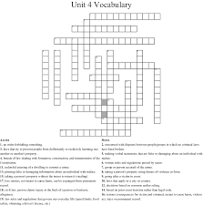 Try to find some letters, so you can find your solution more easily. Unit 4 Vocabulary Crossword Wordmint