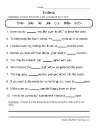 Prefix Fill In The Blank Worksheet Suffixes Worksheets Prefix Worksheet Prefixes And Suffixes