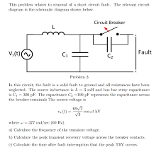 Circuit diagram that includes both transformer and utility source impedance. Solved This Problem Relates To Removal Of A Short Circuit Chegg Com