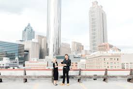 If possible, it may be better to use a video call service so that the photographer can get an idea of the site location. Adrienne And Jamison Classy Downtown Atlanta Skyline Engagement Session Four Corners Photography