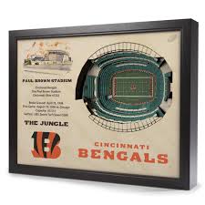 stadiumviews wall art cincinnati bengals stadiumview 3d wall