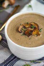 Roasted Mushroom Soup Recipe Roasted Mushrooms Mushroom Soup Food