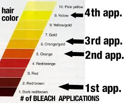 72 qualified bleaching hair color level chart