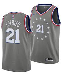 Buy 2018 19 nba philadelphia 76ers 25 simmons basketball jerseys. Nike Joel Embiid Philadelphia 76ers City Edition Swingman Jersey 2018 Big Boys 8 20 Reviews All Kids Sports Fan Shop Macy S