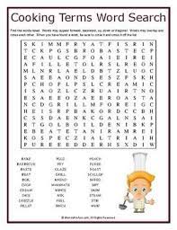 Though the words are nearly identical, don't confuse pâté with pâte (no accent on the e), which refers to pastry. Cooking Terms Word Search Puzzle Sight Word Fun Mickey Coloring Pages Teaching Curriculum