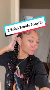 Watch me do 2 long boho braids