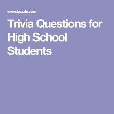 Use it or lose it they say, and that is certainly true when it. Trivia Questions For High School Students High School Students High School Short Stories High School