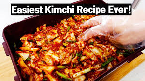 The Easiest Kimchi Ever Cabbage Kimchi Youtube