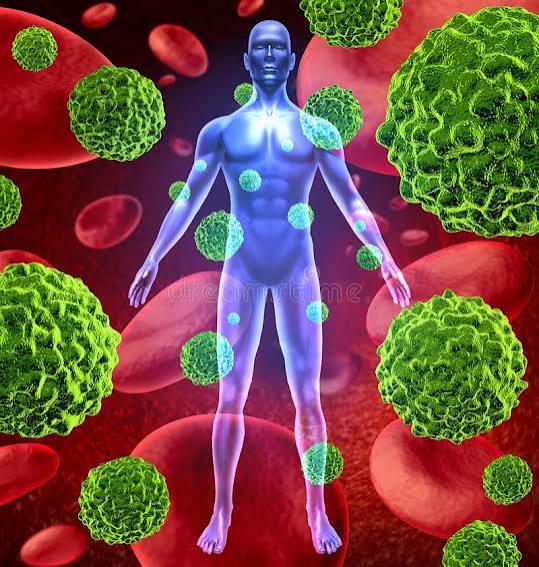 Corpo Humano Com Células Cancerígenas a Espalhar E a Crescer Ilustração  Stock - Ilustração de plasma, anatomia: 21984588