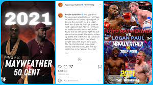 Video shows jake paul taking mayweather's hat and shouting got your hat! during the confrontation before. Michael Benson On Twitter Floyd Mayweather Says He Wants To Fight Jake Paul And 50 Cent After His Exhibition With Logan Paul