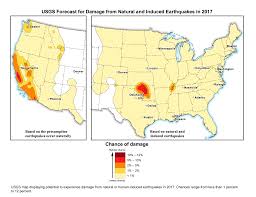 Oklahoma Has Same Risk Of Earthquakes As California Business Insider Usgs Earthquake Map Earthquake Hazards Hazard Map
