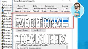 Looking for the definition of upn? Windows Server Adding New Upn User Principal Name Suffix Youtube
