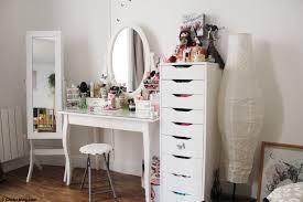 Room Tour Ma Coiffeuse Mon Coin Make Up Et Coiffure Coiffeuse Ikea Rangement Makeup Coiffeuse