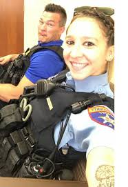 MCSO Comdr. Janson McNair, RPD Comdr. Fabian Rivera, and RFD Deputy Chief  Teresa Everett at today's Latinos for Advancement in Public Safety  sponsored Public Safety Career Recruitment event giving those interested in