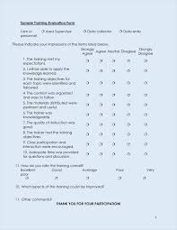 training evaluation form templates evaluate the progress