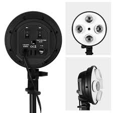 2283 Craphy 450w Photography Studio Softbox Lights Softboxes Continuous Lighting Kit With Carrying Bag 10x 45w Light Bulbs 40cmx60cm Softbox 4 Head Bulb Holder For Photo Video Portrait Photography Camera