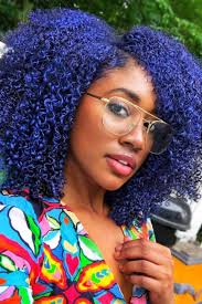 22 Ways And Ideas To Have Fun With Temporary Hair Color Blue Natural Hair Temporary Hair Color Hair Color 2017