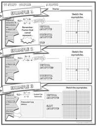 Asymptotes Doodle Notes Doodle Notes High School Math Math School