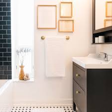 Pictured, this bathroom idea is, really, all about paint. Easy Ways To Cut Your Bathroom Renovation Costs