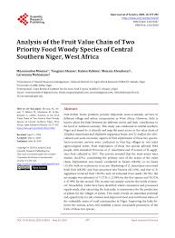 Pdf Analysis Of The Fruit Value Chain Of Two Priority Food Woody Species Of Central Southern Niger West Africa