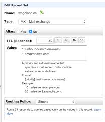 Aws Workmail Cannot Receive Email Stack Overflow