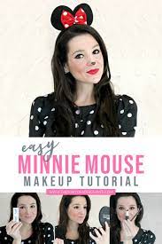 This Cute And Easy Minnie Mouse Makeup Tutorial For Women Is Perfect For Kids And Adults On Ha Diy Minnie Mouse Makeup Minnie Mouse Costume Diy Makeup Tutorial