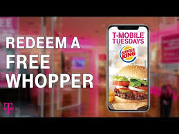 Select the 'free whopper on us' voucher and present it to a cashier with 15 minutes. T Mobile Tuesday Free Whopper Code 08 2021