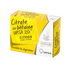 For an effervescent tablet : Pharmacie De Port Issol Citrate Betaine Upsa C S S Cp Ef20