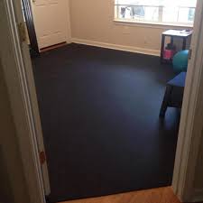 Bathroom with red rubber flooring. Rubber Flooring Installation On Concrete Other Surfaces