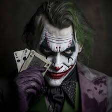 The joker holds a deck of playing cards : r/midjourney