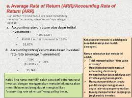 Check spelling or type a new query. Pengertian Accounting Rate Of Return Arr Dan Cara Menghitungnya