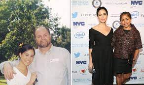 Meghan markle wore a stella mccartney dress for her wedding reception. The Royal Wedding Meghan Has Made Sure Her Divorced Parents Have Starring Roles Royal News Express Co Uk