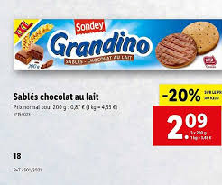 Offre Palmiers Bio Sondey Chez Lidl