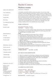 Waitress Resume Template